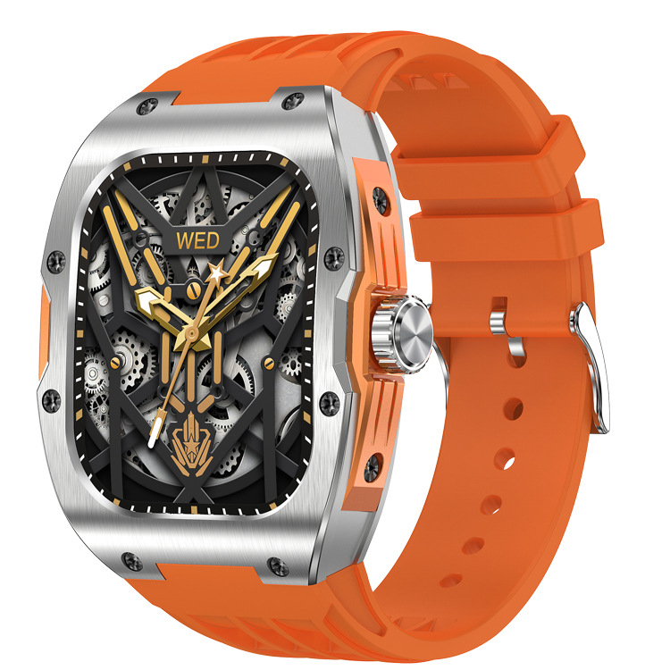 AK69 Smartwatch pentru sport în aer liber - Ecran AMOLED de 1,95 inch, monitorizare ritm cardiac și saturație de oxigen, apeluri Bluetooth, baterie 7–14 zile