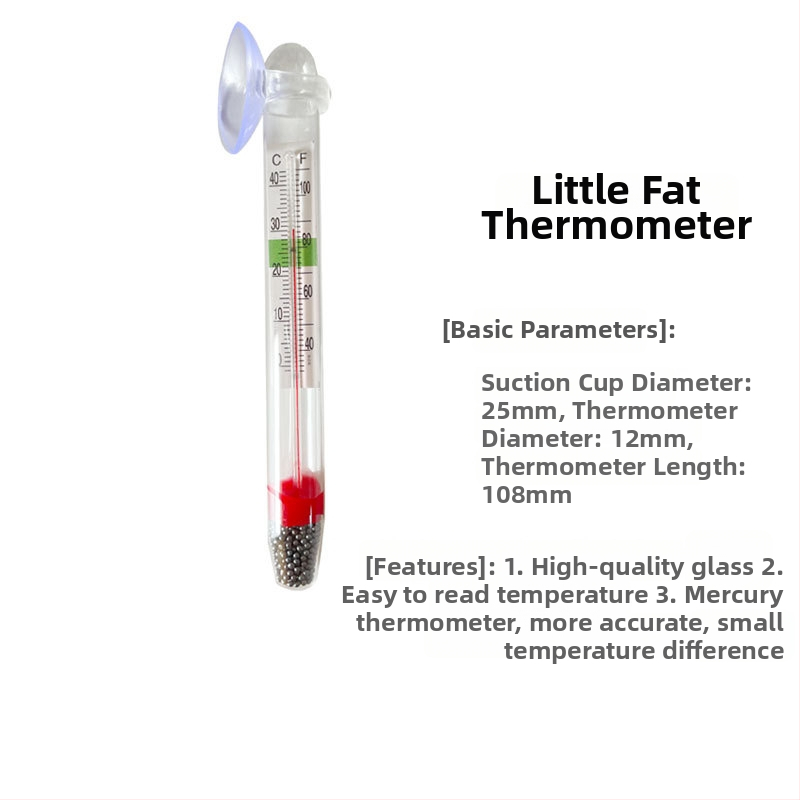 Akvarijný teplomer s plastovým telom a indukčným senzorom
