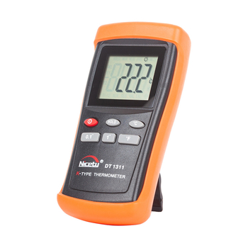 Nicatymeter DT1311 Digitálny teplomer s kontaktným senzorom, K-type termočlánková sonda, priemyselnej triedy