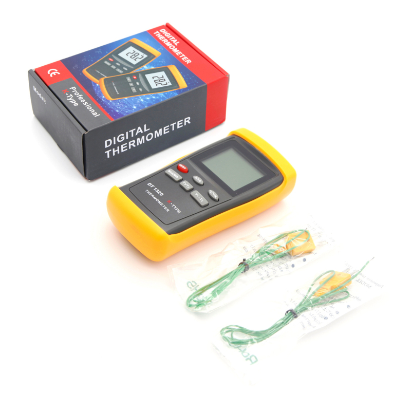 Nicatymeter DT1311 Digitálny teplomer s kontaktným senzorom, K-type termočlánková sonda, priemyselnej triedy