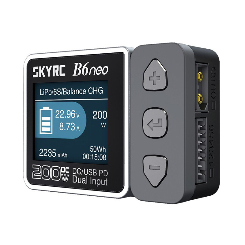 SKYRC B6neo pametni punjač (200W izlaz, PD80W, detekcija energije za bateriju)