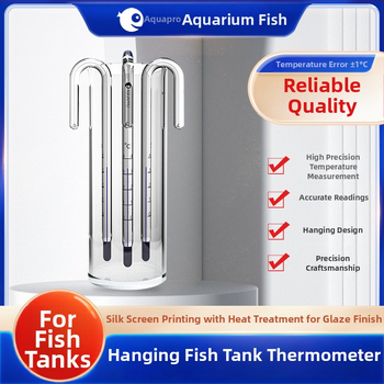 Akvarijski termometar - stakleni, mjeri temperaturu vode, za akvarije, visoka preciznost