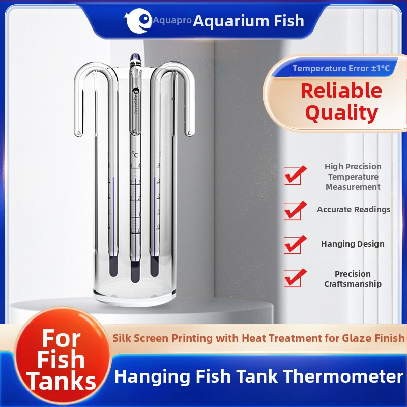 Akvarijski termometar - stakleni, mjeri temperaturu vode, za akvarije, visoka preciznost