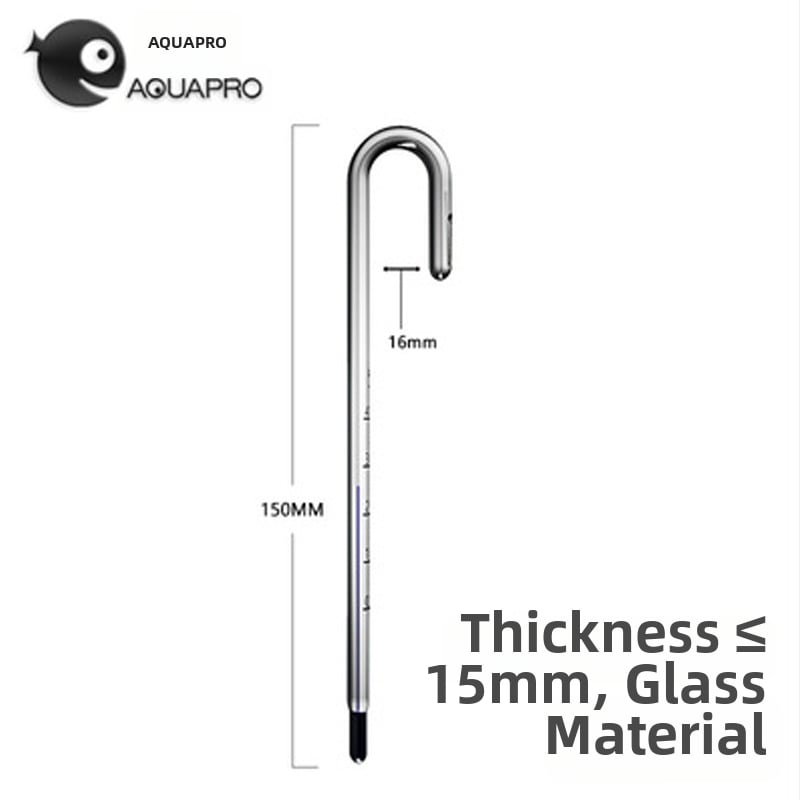 Akvarijski termometar - stakleni, mjeri temperaturu vode, za akvarije, visoka preciznost