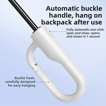 Παιδική αυτόματη αναδιπλούμενη ομπρέλα με 8 βέργες, σκελετός και λαβή από ίνες, πολυεστερικό ύφασμα, κατάλληλη για μαθητές