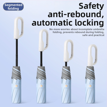 Παιδική αυτόματη αναδιπλούμενη ομπρέλα με 8 βέργες, σκελετός και λαβή από ίνες, πολυεστερικό ύφασμα, κατάλληλη για μαθητές