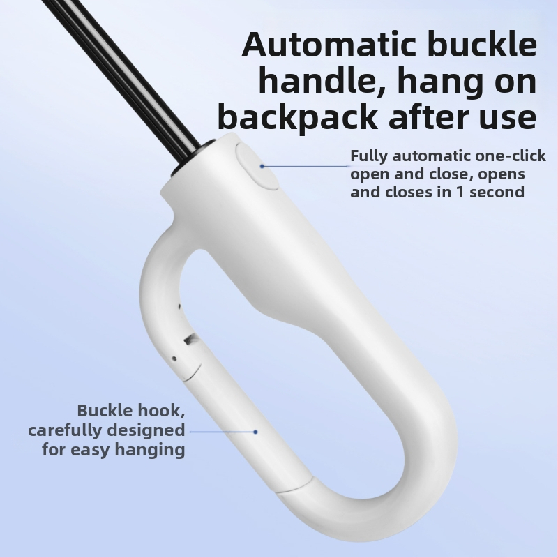 Παιδική αυτόματη αναδιπλούμενη ομπρέλα με 8 βέργες, σκελετός και λαβή από ίνες, πολυεστερικό ύφασμα, κατάλληλη για μαθητές