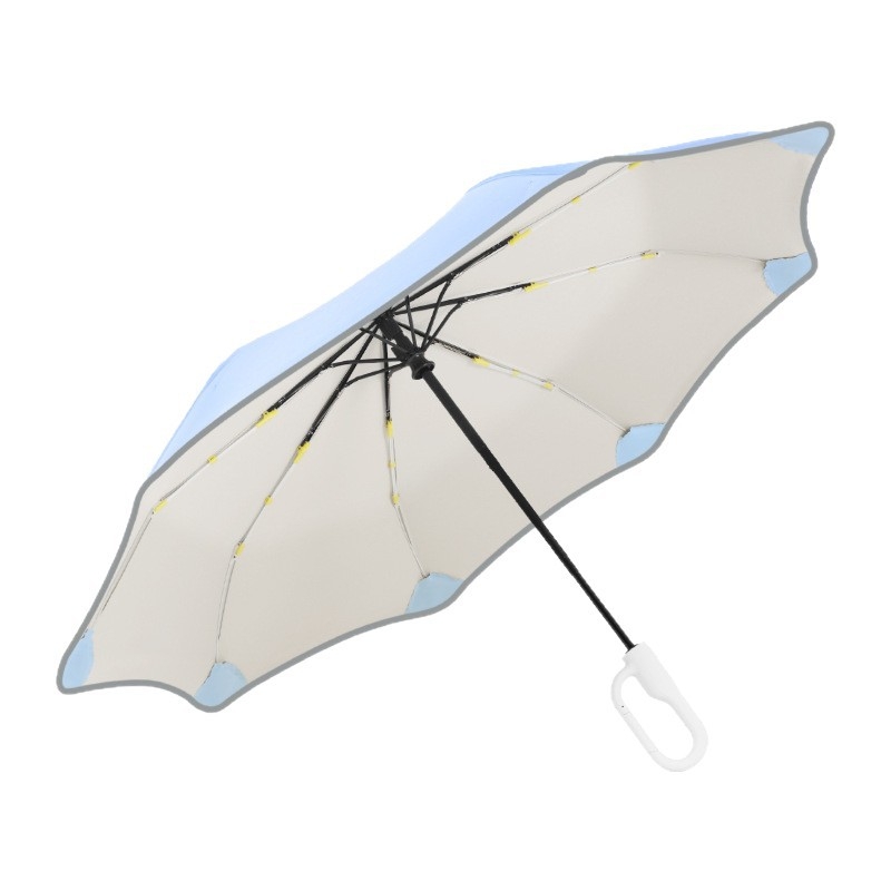 Παιδική αυτόματη αναδιπλούμενη ομπρέλα με 8 βέργες, σκελετός και λαβή από ίνες, πολυεστερικό ύφασμα, κατάλληλη για μαθητές