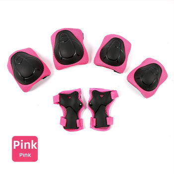 Detský ochranný set na kolieskové korčule pre deti: kolenné, lakťové a zápästné chrániče, 6-dielny set, materiál pena