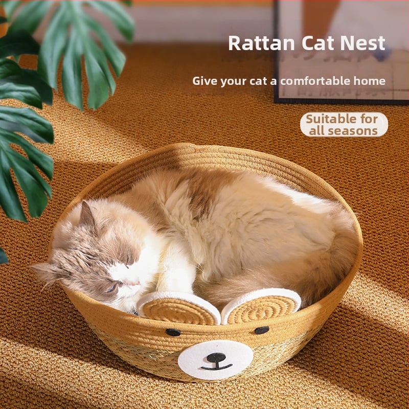 Котешко гнездо от папирус, Neighbor kitten, произход Zhejiang, подходящо за котки, категория: гнезда и клетки за домашни любимци