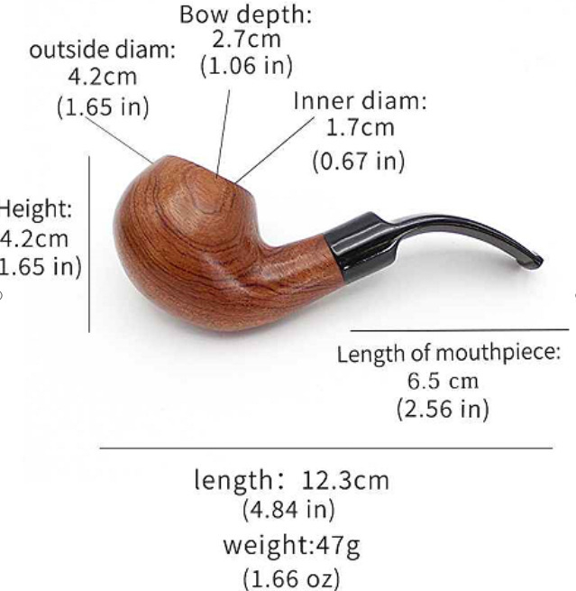 Fából készült pipa | modern egyszerű stílus | logónyomás elérhető | dobozban 100 darab