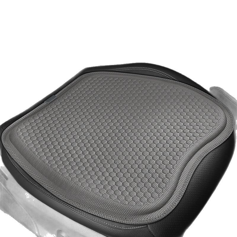 Egyrészes géles autóülés alátét, kis négyzet alakú, négy évszakos szellőzés, PVF felület, szintetikus rost töltet