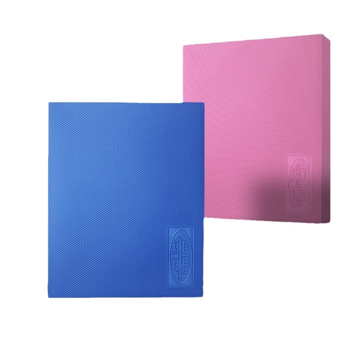 Йога мат Pu Lai – TPE, дебелина 6 мм, шарка plaid, подплънка за баланс и анти-слип