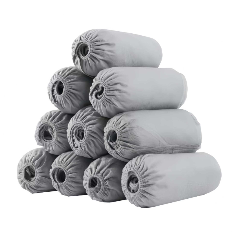 Еднократни покривала за обувки за вътрешно ползване, от нетъкан текстил, с повишена дебелина, дишащи, противохлъзгващи, прахозащитни