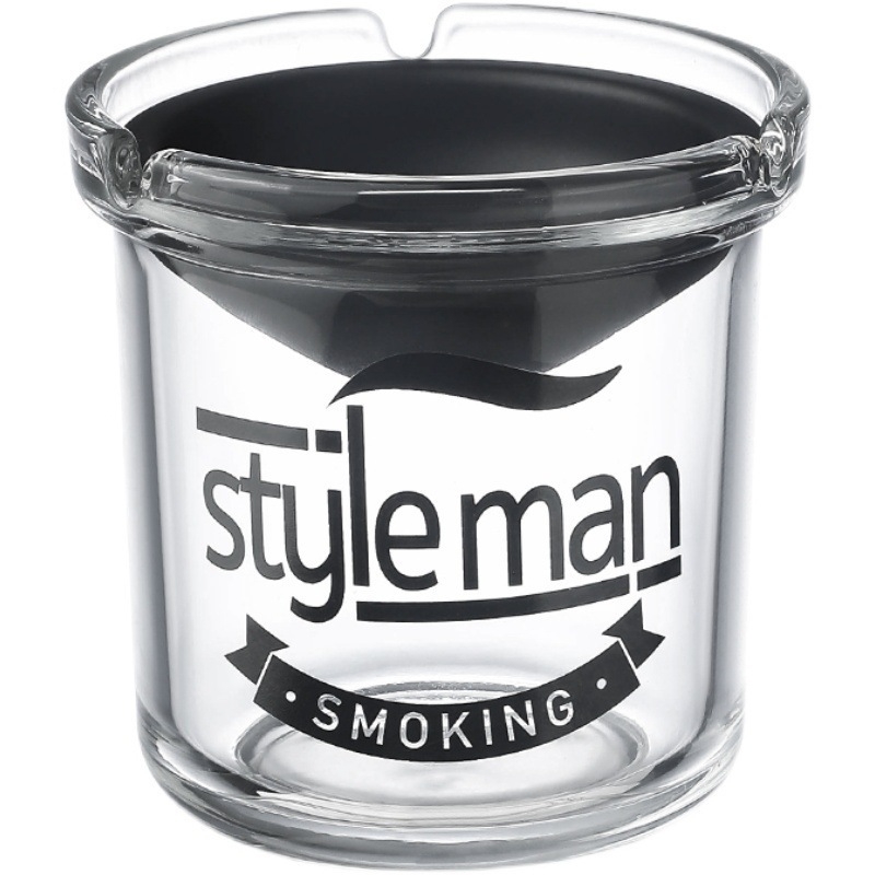 Staklena pepeljara, jednostavan stil, mogućnost tiskanja logotipa, kutija od 48 komada
