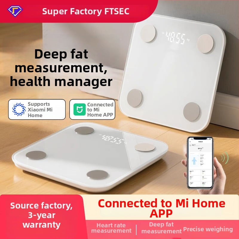 Ζυγός σώματος για οικιακή χρήση με ανάλυση λιπώδους ιστού και ύδατος, 4 αισθητήρες υψηλής ακρίβειας, γυάλινη επιφάνεια, USB-C φόρτιση, εύρος 200 g-180 kg