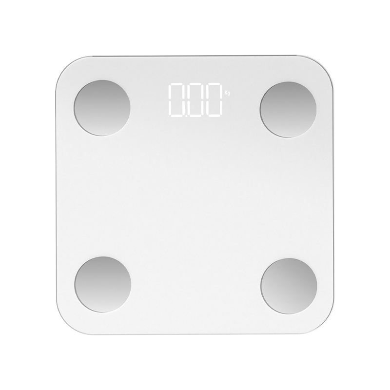 Ζυγός σώματος για οικιακή χρήση με ανάλυση λιπώδους ιστού και ύδατος, 4 αισθητήρες υψηλής ακρίβειας, γυάλινη επιφάνεια, USB-C φόρτιση, εύρος 200 g-180 kg