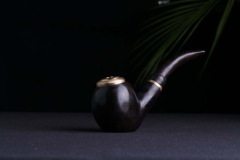 Пайп от махагон, крив дизайн, двойно използване с филтър, възможност за печат на лого, подходящ за подарък, произход Фуцзян