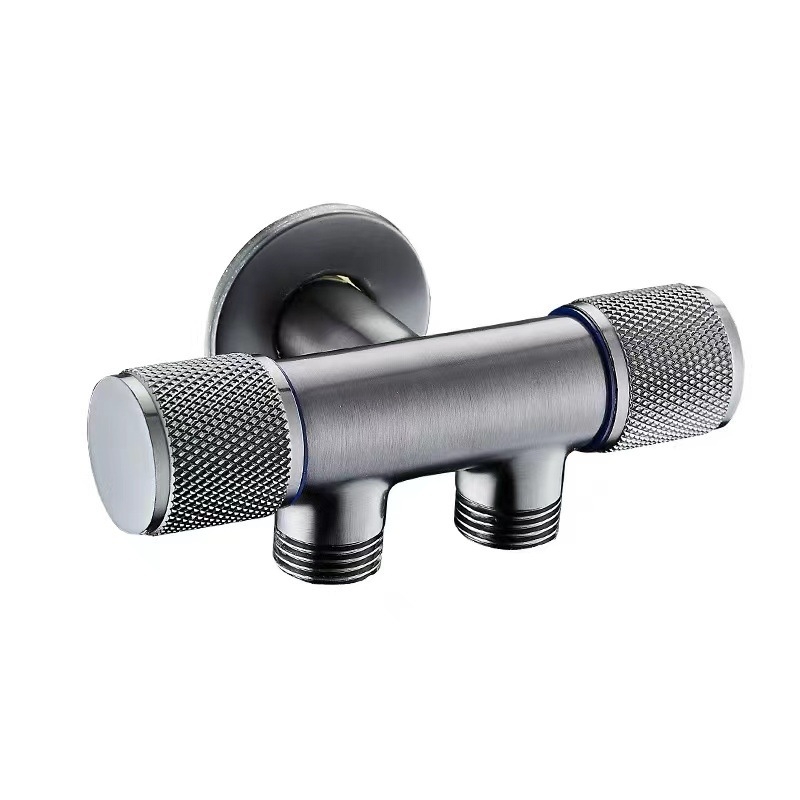 Триъгълен клапан, цял меден, 1 вход, 2/3/4 изхода, резбова връзка, за тоалетна промивна система