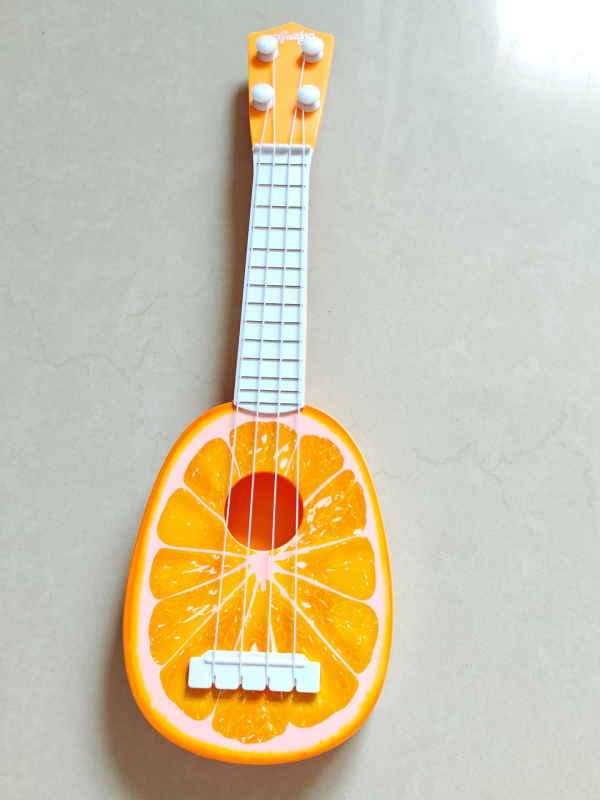 Mali plastični ukulele igračica za djecu 4–6 godina, interaktivna igračka s šarenim pakiranjem