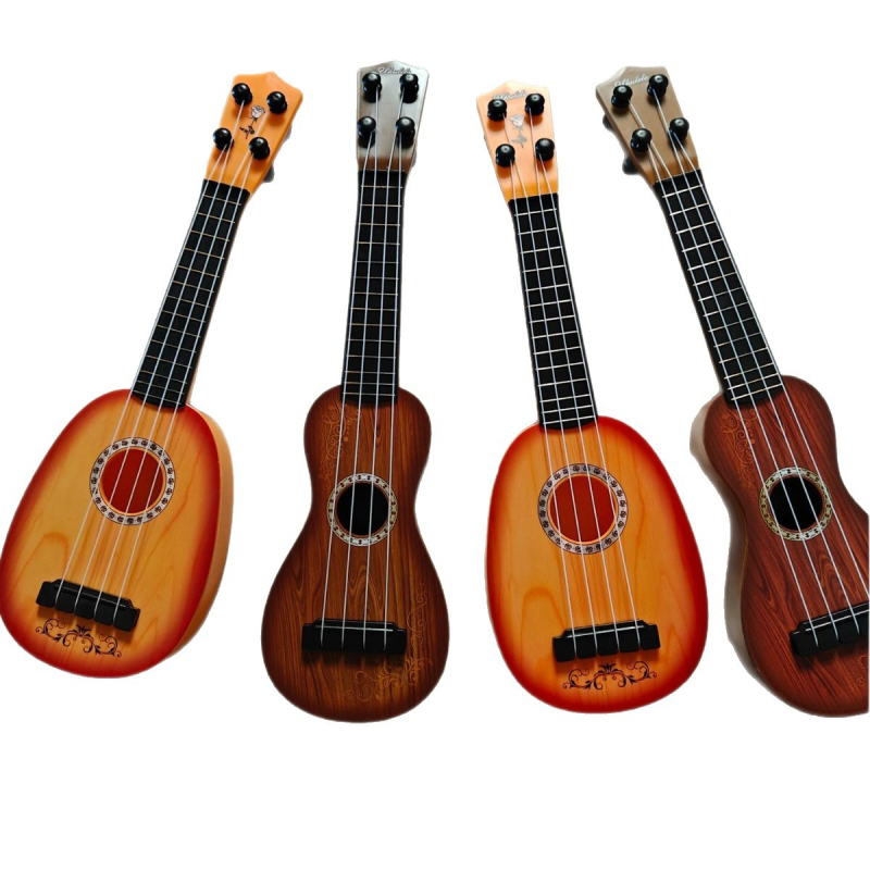Mali plastični ukulele igračica za djecu 4–6 godina, interaktivna igračka s šarenim pakiranjem