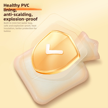 Бутилка за гореща вода за бебета и новородени – PVC с висока плътност, двойно използване топло/студено, не е внос