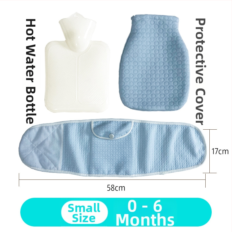 Бутилка за гореща вода за бебета и новородени – PVC с висока плътност, двойно използване топло/студено, не е внос