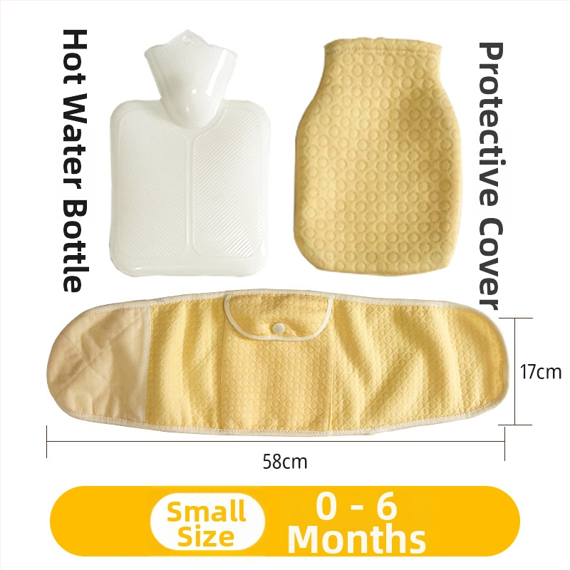 Бутилка за гореща вода за бебета и новородени – PVC с висока плътност, двойно използване топло/студено, не е внос