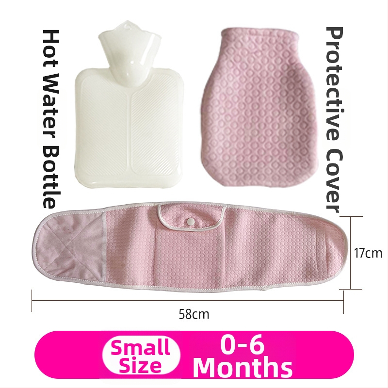 Бутилка за гореща вода за бебета и новородени – PVC с висока плътност, двойно използване топло/студено, не е внос