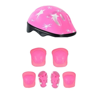 Παιδικό σετ προστατευτικών για ρόλερ σκέιτ με κράνος – 7 τεμάχια, προστασία κεφαλής, γονάτων, αγκώνων και καρπών
