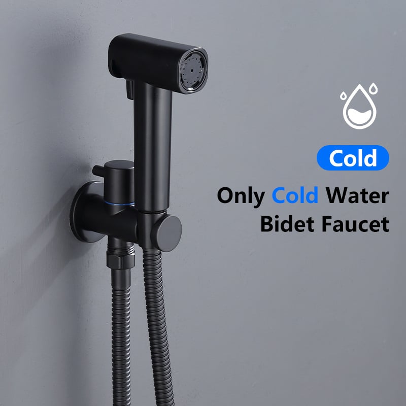Dvostruko podesivi bidet sprej s mlaznicom visokog tlaka, plastično tijelo, 1,2 MPa radni tlak, spiralna ugradnja