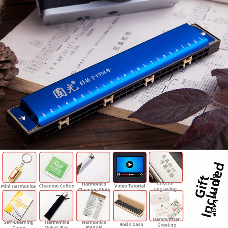 Guoguang GG24 Polifónna harmonika, 24 otvorov