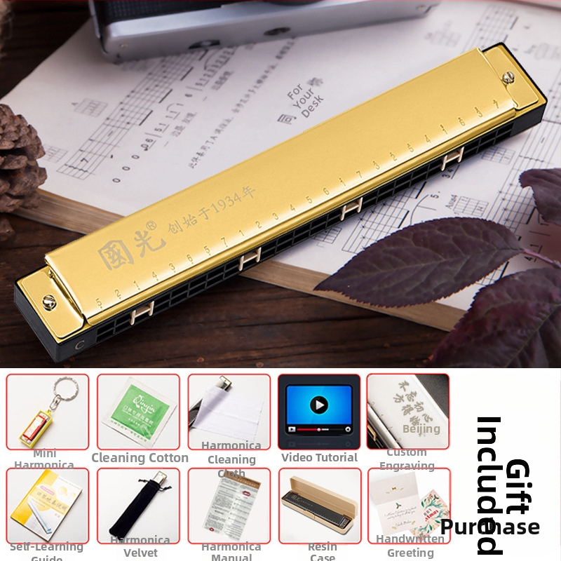 Guoguang GG24 Polifónna harmonika, 24 otvorov