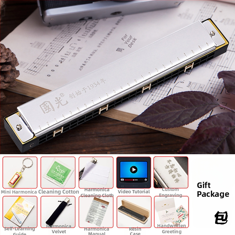 Guoguang GG24 Polifónna harmonika, 24 otvorov