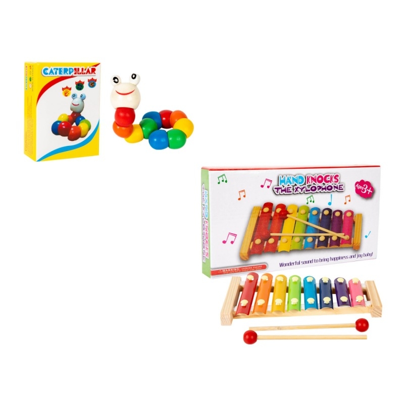 Montessori faanyagú oktató játék babáknak: nyolcnótás xilofon a korai zenei neveléshez