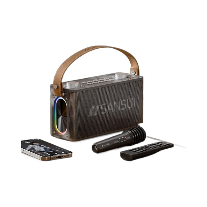 Bluetooth prenosni zvučni sustav za vanjsku upotrebu s ugrađenom baterijom >6000mAh, 20W, 4 zvučnika tipa horn, raspon frekvencija 60Hz-15kHz, SNR ≥70dB