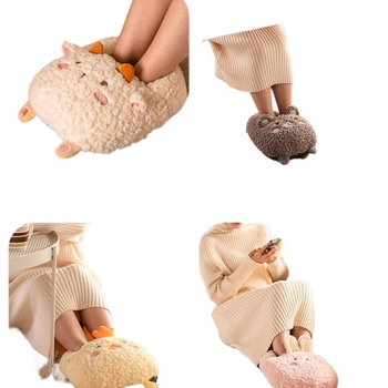 Papuče s USB grijanjem — plišani gornji dio, unisex