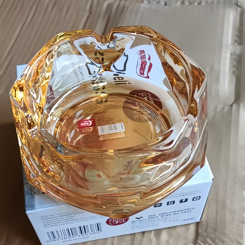YG1201 stakleni pepelnik u obliku jabuke, višekratno upotrebljiv, moguć ispis logotipa, moguć personalizacija