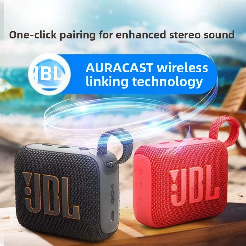 Go4 Music Bezdrôtový Bluetooth reproduktor – Vonkajší prenosný mini reproduktor s výrazným basom, Bluetooth 5.3, IPX9 vodotesný, vstavaná batéria 1200-2000mAh, rozsah 100Hz-20kHz