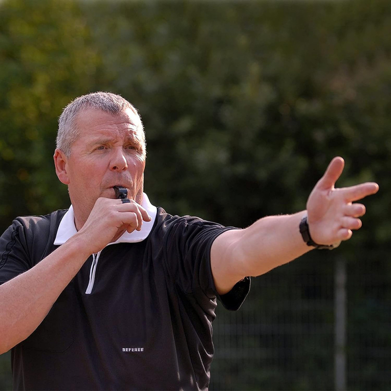 Labdarúgó játékvezető gyűrűs síp – nagy hangerő, kettős hangzás, edzés segédeszköz