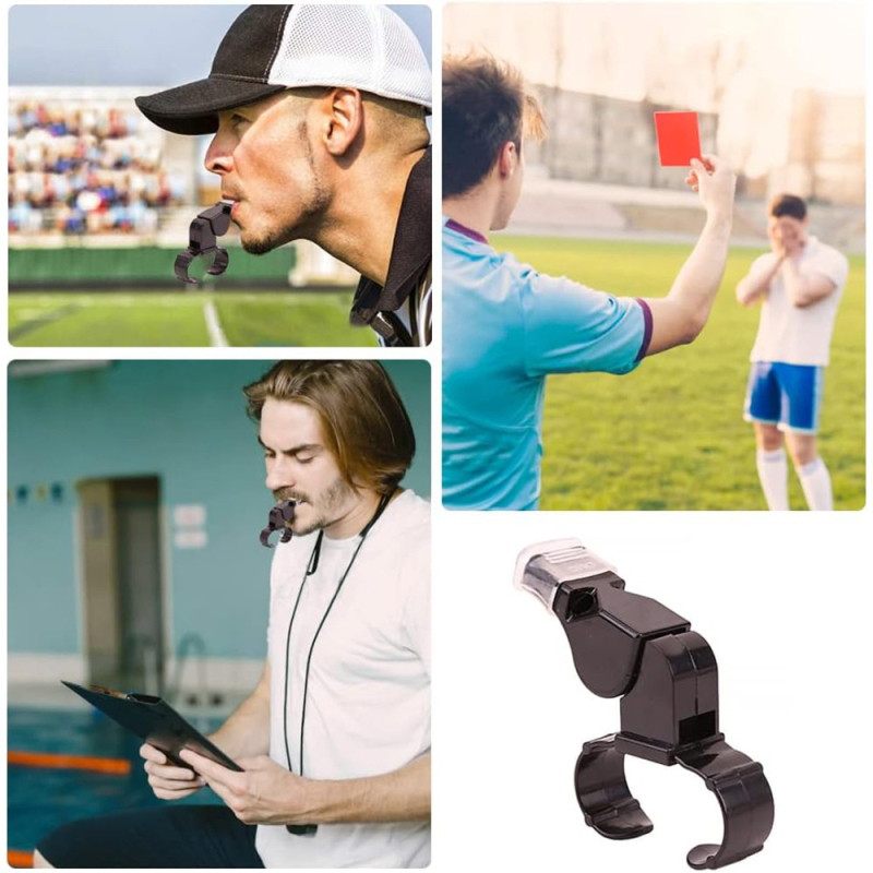 Labdarúgó játékvezető gyűrűs síp – nagy hangerő, kettős hangzás, edzés segédeszköz