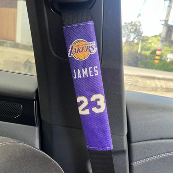 Автомобилен протектор за колан със спортна баскетболна тематика – памук и лен, фен артикули, подходящ за баскетбол