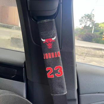 Автомобилен протектор за колан със спортна баскетболна тематика – памук и лен, фен артикули, подходящ за баскетбол