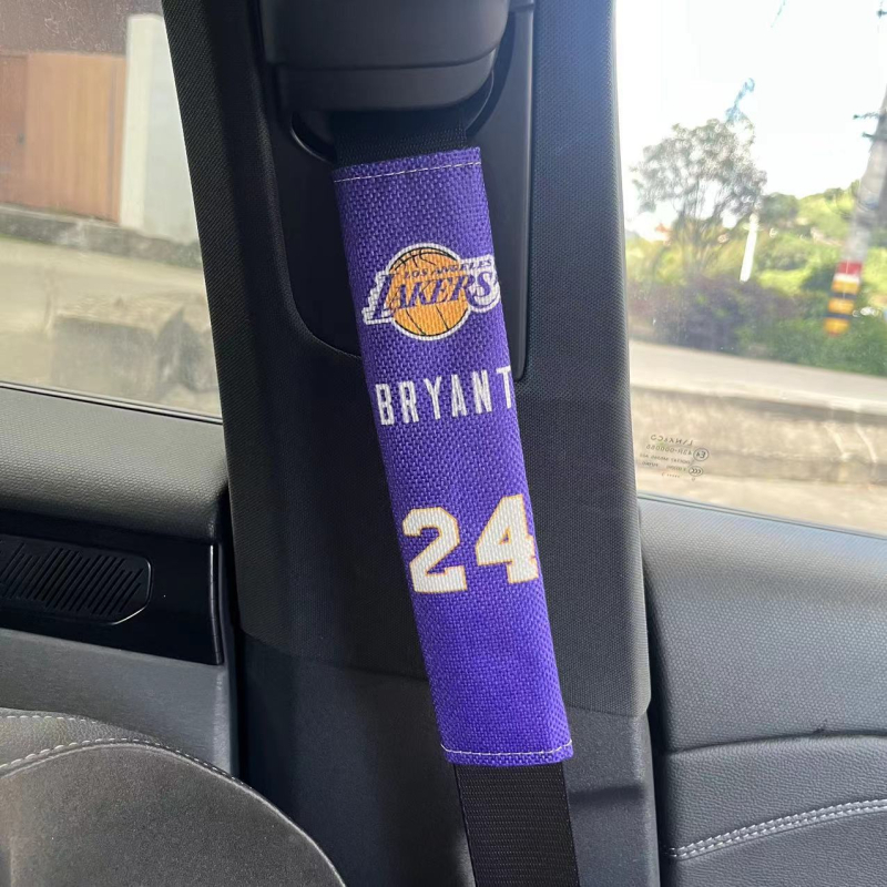 Автомобилен протектор за колан със спортна баскетболна тематика – памук и лен, фен артикули, подходящ за баскетбол