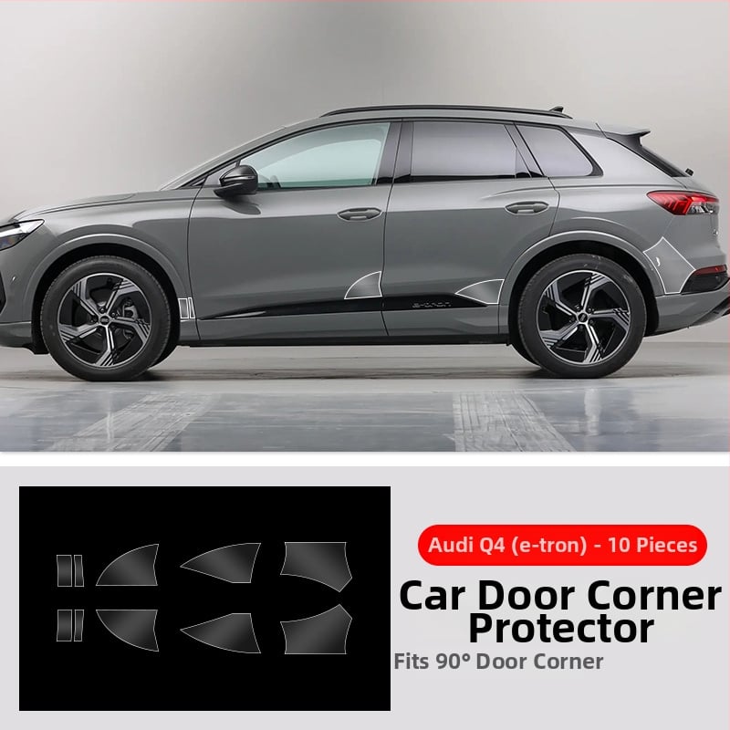 Chiwick TPU film protector transparent pentru Audi Q4 e-tron: protecția colțurilor ușilor din față și din spate și a pragurilor laterale ale caroseriei