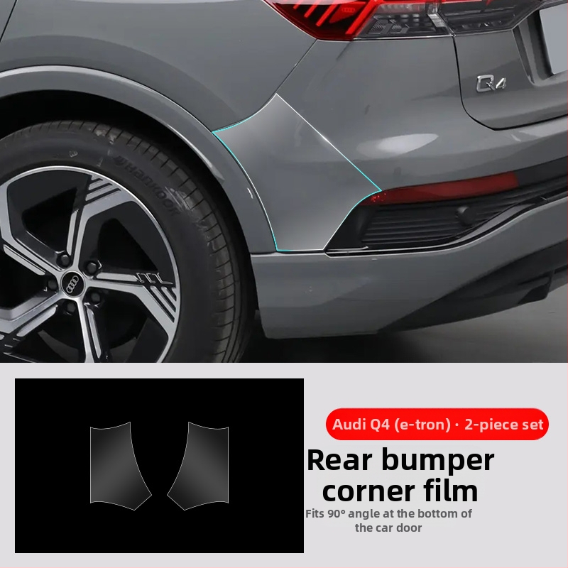 Chiwick TPU film protector transparent pentru Audi Q4 e-tron: protecția colțurilor ușilor din față și din spate și a pragurilor laterale ale caroseriei