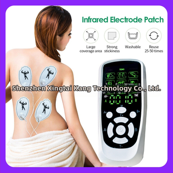 Μασάζ επίδεσμος για αυχένα και ολόκληρο σώμα με EMS παλμική θεραπεία, 4 ηλεκτρόδια, μοντέλο 818a, τροφοδοσία USB, έλεγχος μέσω υπολογιστή, κατάλληλο για αυχένα, μέση, πλάτη, γοφούς, πόδια και πέλτες