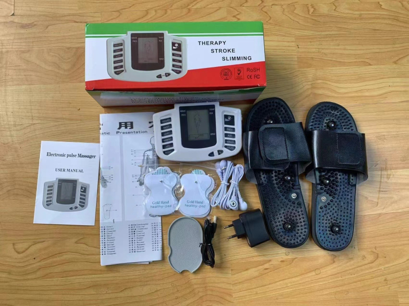 Jiarui Jr-328 Φορητός EMS μασάζ USB - ηλεκτροθεραπεία παλμών για τον αυχένα, την πλάτη, τη μέση, τους γοφούς και τα πόδια