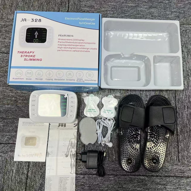 Jiarui Jr-328 Φορητός EMS μασάζ USB - ηλεκτροθεραπεία παλμών για τον αυχένα, την πλάτη, τη μέση, τους γοφούς και τα πόδια