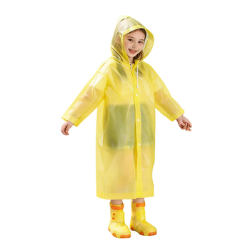 Poncho de ploaie pentru copii, EVA, stil gros, 100 g, ambalat în pungă